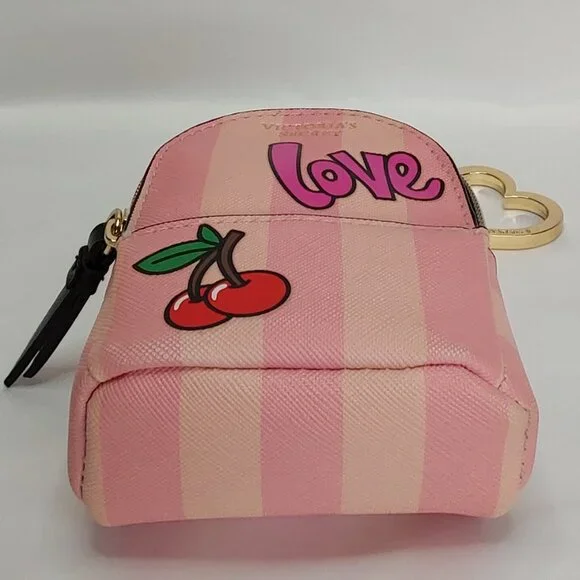 VICTORIA'S SECRET MICRO GRAFFITI BAG KEYCHAIN HEART CHARM LIMITED-EDITION - Picture 7 of 16